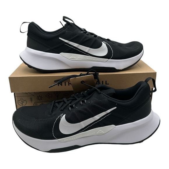 Nike Men's‎ Juniper Trail 2 Next Nature Running Shoes Men's Size 13 Black White - Picture 1 of 10
